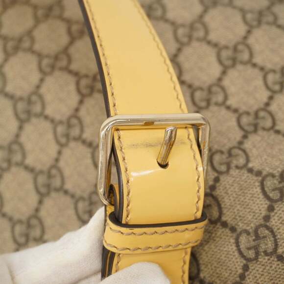 Gucci GG Supreme Shoulder Bag 201446 Beige, Cream Yellow, and Champagne for W... - Picture 9 of 13